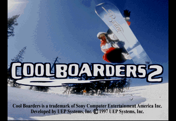 Cool Boarders 2 Title Screen